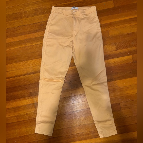 American Apparel Denim - Peach/ orange color American Apparell high waist stretch jeans